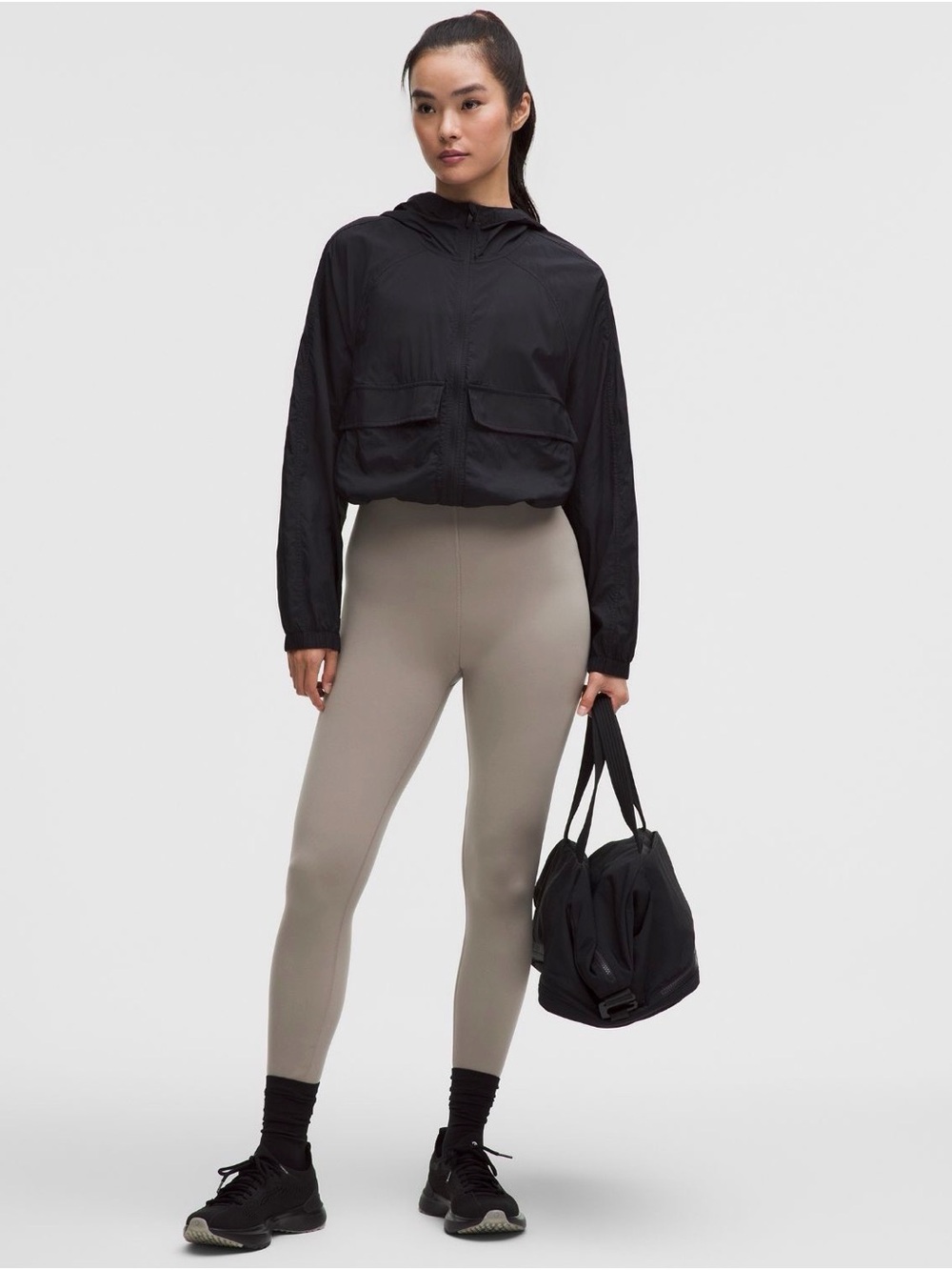 NEW Lululemon Glow Up SHR Tight 25” size 6, color Warm Ash Grey